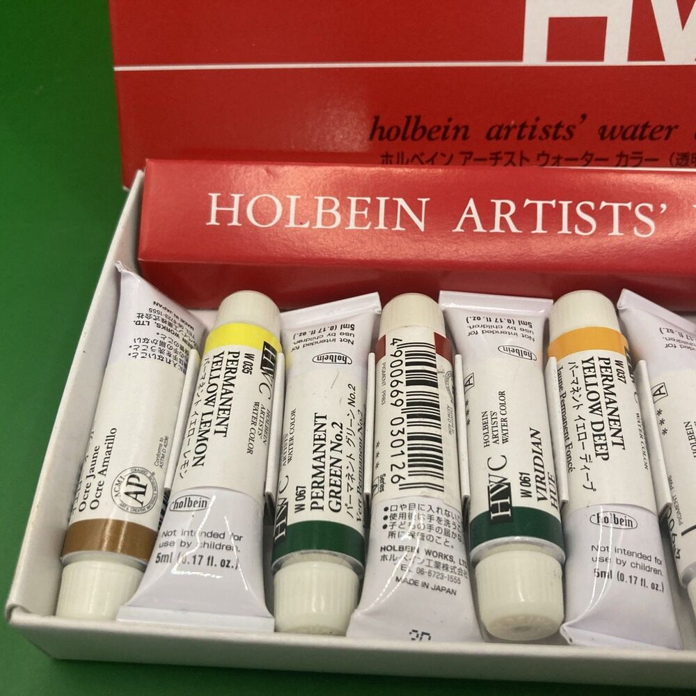 Holbein HWC Artists Watercolor Set Of 18 Colors 5ml 0.17 fl oz W403 - Picture 10 of 12
